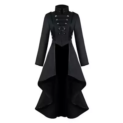 Buy Vintage Gothic Women Clothing Steampunk Jacket Long Irregular Halloween Costumes • 26.77£
