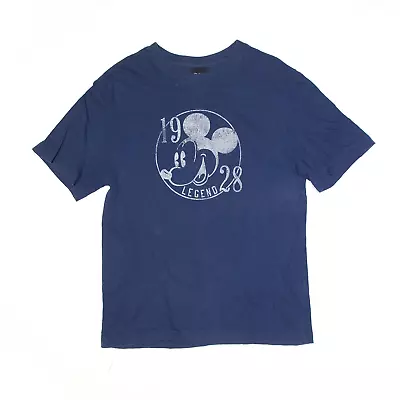 Buy DISNEY Mens Mickey Mouse T-Shirt Blue Short Sleeve S • 7.99£