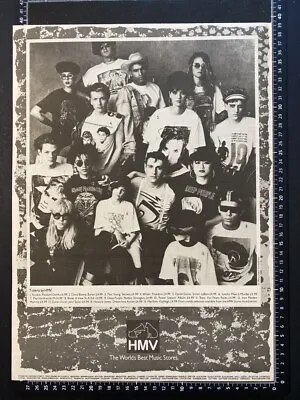 Buy Hmv T-shirts 1980s - 1985 Vintage Poster Size Advert • 12.99£