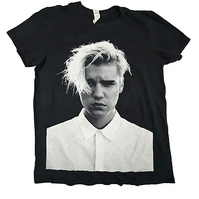 Buy Justin Bieber Shirt Black Size Small Unisex - Music Concert Pop Band Merch 🔥 • 13.19£