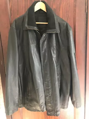 Buy Next Mens Heavy Leather Jacket - Worn Once, Excellent Condition SIZE Xxl • 49.99£