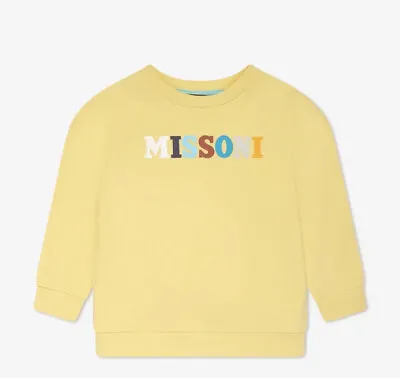 Buy Missoni Kids Jumper Sweater Yellow Age 10 Years BNWT RRP £86 • 45£