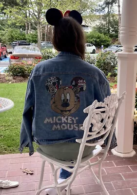 Buy Mickey Mouse Denim Jacket - Size M • 40£