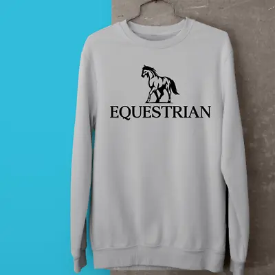 Buy Equestrian Lovers Sweatshirt Riding Horse Animal Pony Funny Retro Novelty Gifts • 13.99£