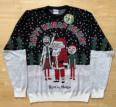 Buy XL 44  Inch Chest Rick And Morty Christmas Sweater Jumper Xmas • 33.99£