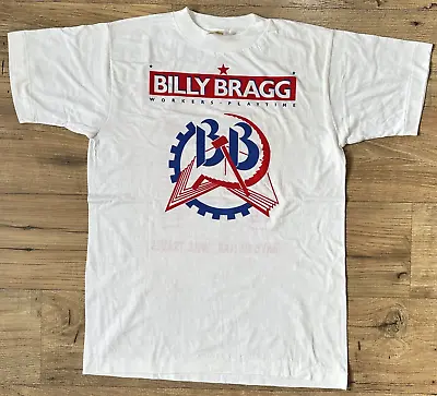Buy Vintage 1988 Billy Bragg Australian Tour Double Sided T-Shirt Size M • 48.30£