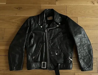 Buy Vintage Biker One Star Perfecto Buco Style Leather Jacket 50s 60s Lightning Zip • 375£