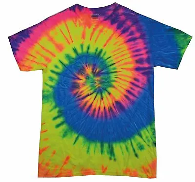Buy Tie Dye Color Tone Kids Rainbow T-Shirt Music Festival Dance Hipster Indie Top • 10.99£
