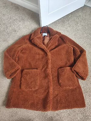 Buy Ladies Dorothy Perkins Teddy Bear Jacket Coat Size Uk 16 • 4£