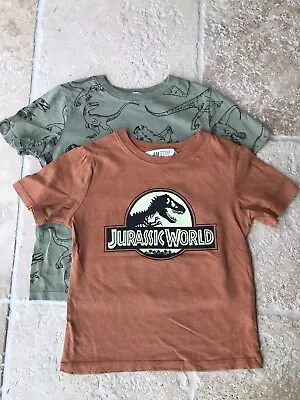 Buy H&M Jurassic World 2x T Shirts Age 2-4 Years • 2.99£