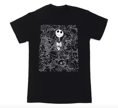 Buy Jack Skellington T-Shirt For Adults Charcoal Grey SMALL • 14£