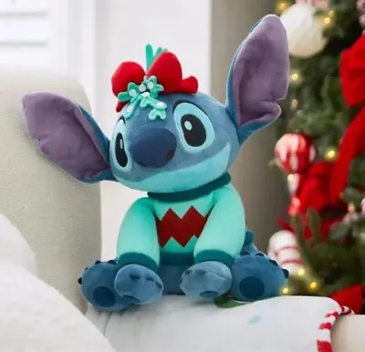 Buy Disney 100 Festive Stitch Soft Plush Toy 35cm 13  Christmas Jumper New & Sealed • 11.99£