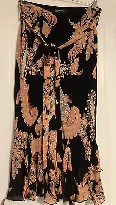Buy Clothes Line London Long Floral Skirt 10 New Lined Gypsy Peasant • 10£
