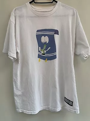 Buy 2015 HUF X SOUTH PARK '420 PACK' TOWELIE Tee Size M Medium White T-shirt • 55£