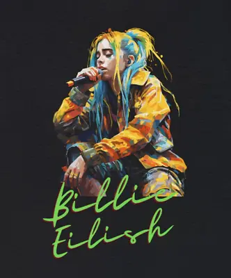Buy Billie Eilish Pop Art T-Shirt/Tee/Top With A Unique Design. Unisex • 19.99£
