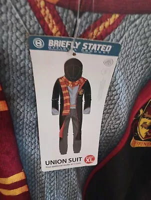 Buy Harry Potter Costume Pajamas Union Suit Unisex Adult Zip Up Gryffindor XLarge • 28.35£