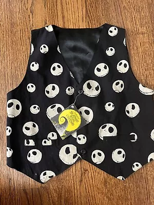 Buy Nightmare Before Christmas Size Small Child's Jack Skellington Vest W/ Tags 1994 • 17.35£