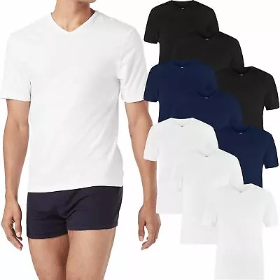 Buy M&S 3 Pack 100% Cotton V Neck Vest T Shirt Plain Marks & Spencer Top Gym XS-4XL • 11.99£