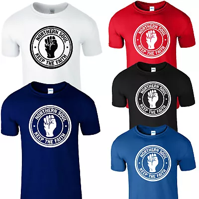 Buy Northern Soul Keep The Faith Mens Kids T Shirt  60's Music Inspired Gift Tee • 10.99£