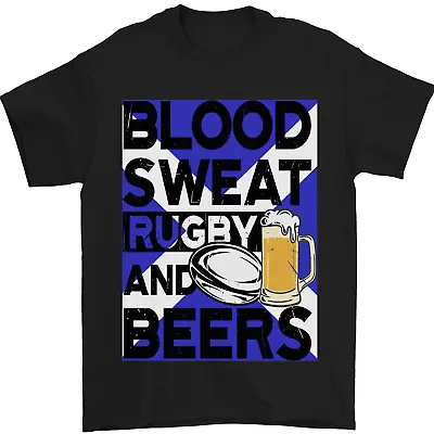 Buy Blood Sweat Rugby And Beers Scotland Funny Mens T-Shirt 100% Cotton • 10.48£