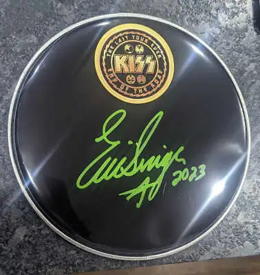 Buy Eric Singer END OF THE ROAD 2023 SIGNED MERCH DRUMHEAD  KISS 50th Anniversary • 119.82£