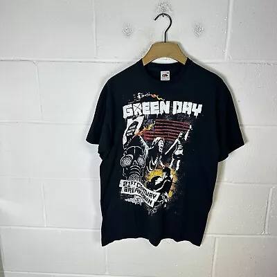 Buy Vintage Green Day Shirt Mens Medium Black 21st Century Breakdown Rock Band Y2K • 23.95£