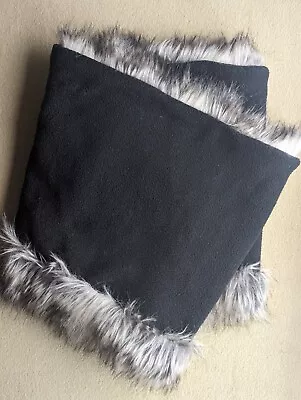 Buy Long Beige Black Faux Fur Snood • 0.95£