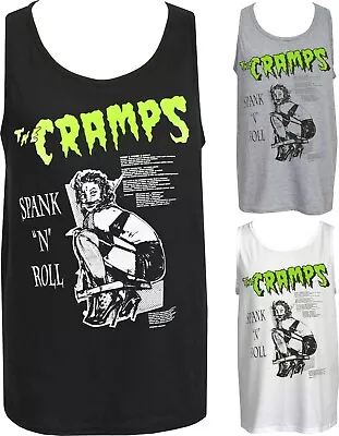 Buy The Cramps Mens Psychobilly Tank Top Spank & Roll Garage Punk Pin-up • 16.50£