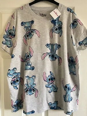 Buy Disney Stitch & Lilo T Shirt Ladies M 12/14 Good Length New Primark • 10.95£