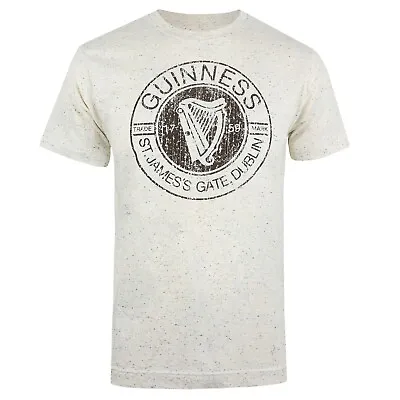 Buy Guinness Mens ST James Gate Emblem T-shirt Natural White S - XXL Official • 13.99£