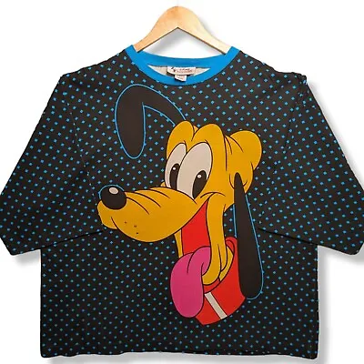Buy Vintage DISNEY T-Shirt Men's XL Pluto Single Stitch Polka Dot Fashions USA • 34.99£