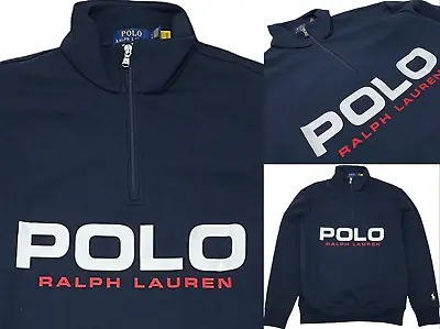 Buy Polo Ralph Lauren Double Knit Tech Jumper Pullover Mock Sweatshirt Picture XXL • 149.76£