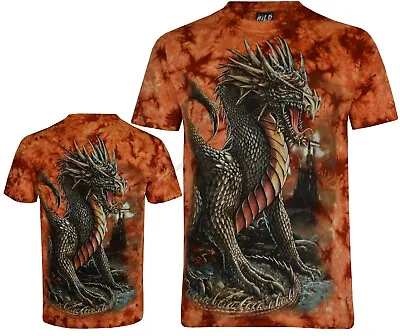 Buy Dragon Mythical Beast Fantasy Glow In Dark Tie Dye T-Shirt M - 3XL By Wild • 15.95£