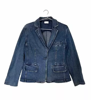 Buy Vintage Y2k Lavender Hill Denim Jacket Blazer Size 10 • 14.99£