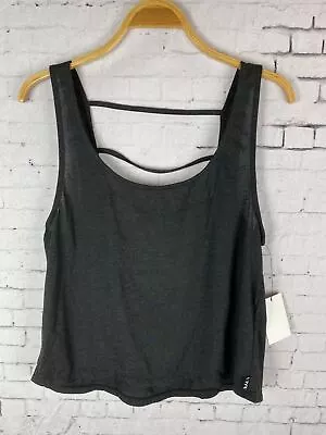 Buy Tyr Tank Top Large Women's Charcoal Gray Cropped Strappy (a34) • 13£
