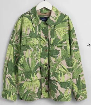 Buy GANT Ladies Palm Breeze Print Field Jacket Medium RRP £265 • 30£
