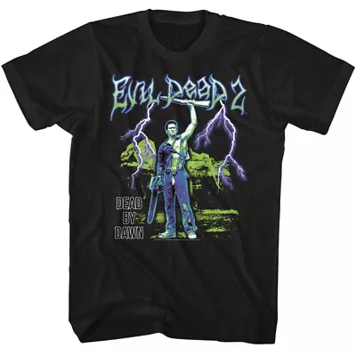 Buy The Evil Dead 2 Dead By Dawn Ash Williams Boom Stick & Chainsaw Men's T Shirt • 38.02£