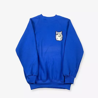 Buy Vintage Wolf Patch Sweatshirt Royal Blue (S) • 8£
