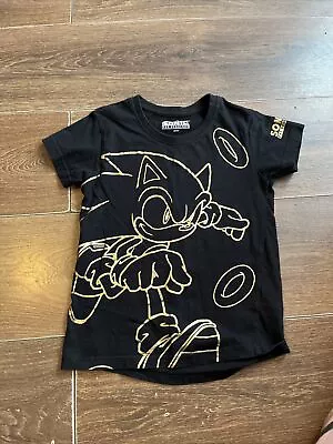 Buy Boys Sonic The Hedgehog T- Shirt Age 7 Yrs : • 2.50£