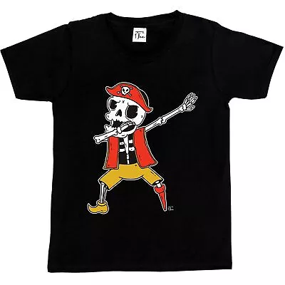 Buy 1Tee Kids Boys Dabbing Skeleton Pirate T Shirt T-Shirt • 5.99£