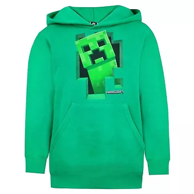 Buy Minecraft Boys Creeper Inside Hoodie NS5451 • 21.35£