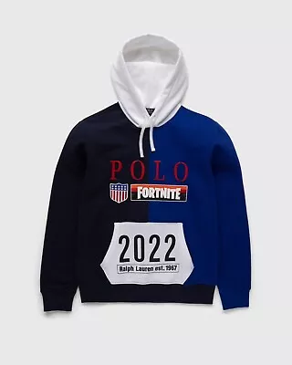 Buy Polo Ralph Lauren Stadium 2022 Hoodie Size L Fortnite Replacement Patch 1992 • 150£