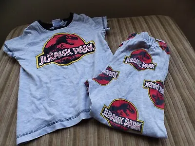Buy Primark Boys Jurassic Park 25th Anniversary Pyjama Set 4-5 Years 110cm • 12.99£