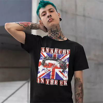 Buy Sex Pistols Music Anarchy In The UK Hammer Premium Quality T-shirt Full Colour • 15£