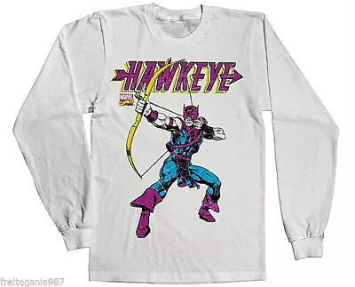 Buy Hawkeye T-Shirt Longsleeve Cotton Officially Licensed • 35.32£