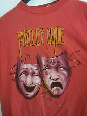 Buy  Motley Crue Vintage 1985 T Shirt Theatre Of Pain Tour Size MED/ Large  • 45£