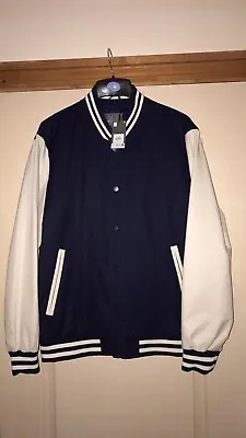 Buy Mens Primark Varsity Jacket Large BNWT • 15£