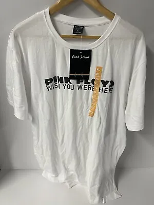 Buy Pink Floyd Shirt Adults XL White Rock Music Band Wish You Were Here Mens • 21.91£