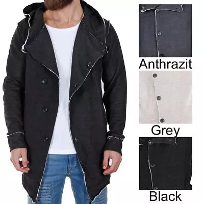 Buy Redbridge Men's Sweat Jacket Cardigan Pullover Hoody Long Oversize Hood • 31.80£