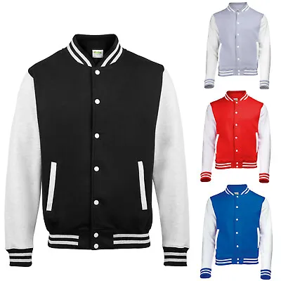 Buy Men's UnisexVarsity Letterman College Jacket S, M, L, XL XXL Baseball Jacket • 28.15£
